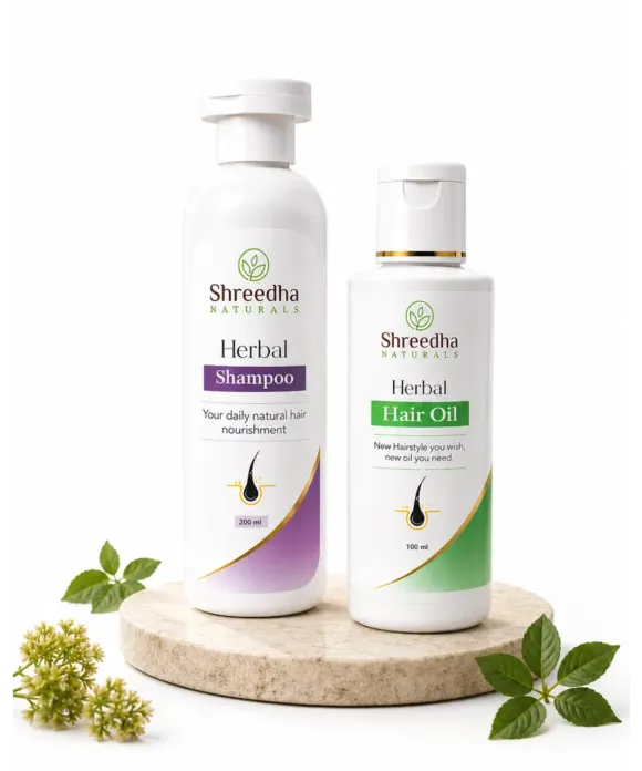 Shreedha Hair Care Combo (Hair Oil + Shampoo)